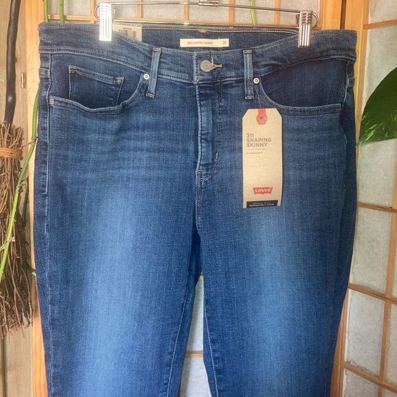 NWT Levi’s Sculpt Hypersoft 311 Shaping Skinny Blue Jeans Denim sz 12 W31 L30 - Picture 7 of 10